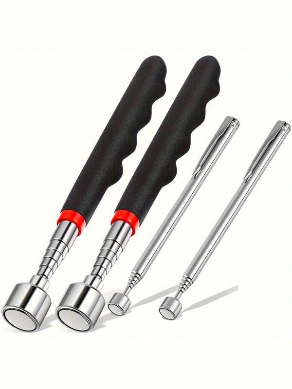Retractable Magnet Pickup Tool For Hard-To-Reach Places