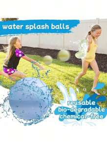 Wiederverwendbare Wasserbälle, selbstschließende nachfüllbare Wasserbälle, weiche magnetische Silikonwasserbälle, Wasserspielzeug, Wasserpark, Sommerfest (Farbe und Stil sind zufällig)