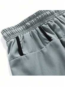 Set de 3 pantalones cortos hombre casuales, de dos capas, para fitness, running y deportes al aire libre