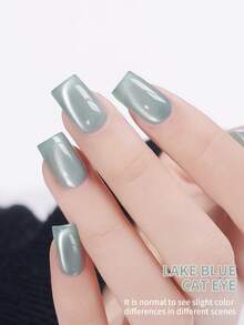 XEIJAYI 1瓶湖蓝色猫眼甲油胶，UV/LED固化，持久速干甲油胶 - 春夏送给女性的理想礼物 - 薄荷綠 - 查看 2