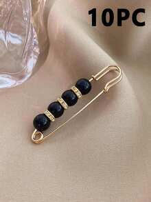 Waist Clip Brooch For Fixing And Preventing Exposure Of Low-Cut Dresses, As Well As Decorating Jackets, Cardigans, Sweaters. Includes Adjustable Aluminum Alloy Waist Clip And Brooch Set, With Modern Crystal And Butterfly Decor. Suitable For Home Use In Various Adjustable Alloy Waist Belts, 3 Sizes, Fashion Accessory, Safe And Comfortable. Decorated With Pearls And Crystals, Fashionable Waist-Cinching Brooch, Suitable For Daily Life, Prevent Exposure Collar Pin, Wool Sweater Collar Accessory, Shawl Clip For Women