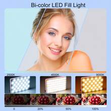 Lampe selfie pour téléphone, ordinateur portable, tablettes, appareil photo, vidéo, avec clip avant et arrière, 3 modes d'éclairage réglables pour téléphone, compatible avec , Android, iPad, ordinateur portable, pour le maquillage, les selfies, Vlog convient pour les selfies et la diffusion en direct, lumière portable