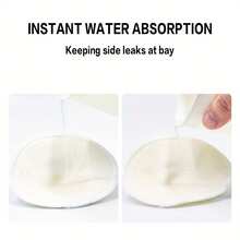 Reusable Nursing Pads Washable- Breast Pads For Leaking Milk - Super Absorbent Nursing Pads Nursing Nipple Pads (Large 4.7")(Random Color) - Multicolor - View 4