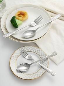 Ensemble de 20 pièces de couverts en acier inoxydable, comprenant couteaux, fourchettes et cuillères. Ensemble de couverts occidentaux convenant pour la maison, la cuisine, le restaurant, l'hôtel et les mariages. Ensemble d'ustensiles de cuisine.