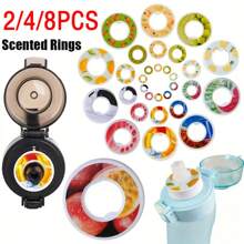 2/4/8Pcs Flavour Pod Pack,Air Water Bottle Flavour Pods Fruit Taste Pods Water Bottles Cup Accessories For Air Water Bottle Starter Set 0 Sugar 0 Calorie Flavored (Not Include Bottle)