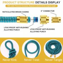 1pc New Extendable Garden Hose 25 Feet-100 Feet- Hose Expandable Hose Pipe Set