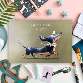 1pc Cartoon Rocking Chair Birthday Greeting Card With Envelope, Humorous "This Is Your Birthday, Nothing Else" Design, Suitable For Friends, Family, Boyfriends, Girlfriends - Interesting Celebration Card For Anyone