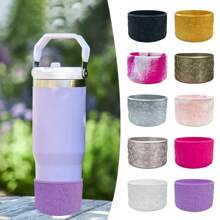 1 pieza Manga de silicona de 7,5 cm para el fondo de botas, manga de taza de silicona para flores, cubierta antideslizante para el fondo de la botella, accesorio para taza
