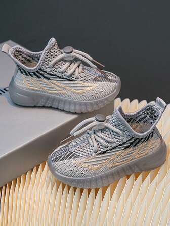 1 par andningsbara sportskor för spädbarn/småbarn pojkar/flickor, vår och höst