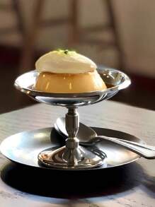1pc Stainless Steel Tall Pudding Cup, Dessert Cup, Ice Cream, Jelly Bowl, Ins-Worthy High-Quality Ice Cream Cup