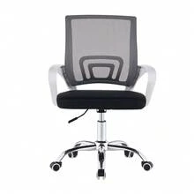 TUKAILAi Ergonomic Office Chair, Mesh Computer Swivel Chair With Arms And Lumbar Support,Height Adjustable Comfy Executive Desk Chair For Home Office Study - White - View 4