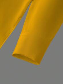 Men's White Dashiki 2-Piece Set, Casual Minimalist Design With Special Collar, Relaxed Fit Long Sleeve Shirt And Elastic Waist Pants, African Style Outfit, Suitable For Casual, Parties, Dates, Weddings, Cultural Events - Yellow - View 9