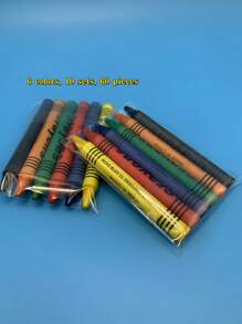 10 paquetes de 4 colores con 40 crayones de tamaño estándar por paquete - Paquete de mini crayones con crayones; Barra de pintura al óleo graffiti, pintura para colorear, material escolar para niños, crayones sueltos, regalos para fiestas, maestros, útiles escolares, crayones de viaje, de vuelta a la escuela, útiles escolares