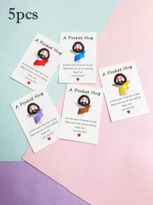 Creative Cute Silicone Mini Jesus Figurine Decor, Can Be Used As , Pocket Hugs, Positive Energy Holiday Gift Mother's Day Graduation