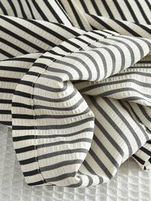 2 件套女童休闲条纹背心和裤子套装，夏季 - 粉色 - 查看 10