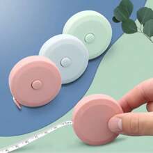 1pc Retractable Tape Measure For Body Measurement, Sewing Tape Soft Tape Measure For Tailoring Fabric Cloth, Craft Weight Loss Measurement 60 Inches 1.5 Meters Double-Sided Ruler
