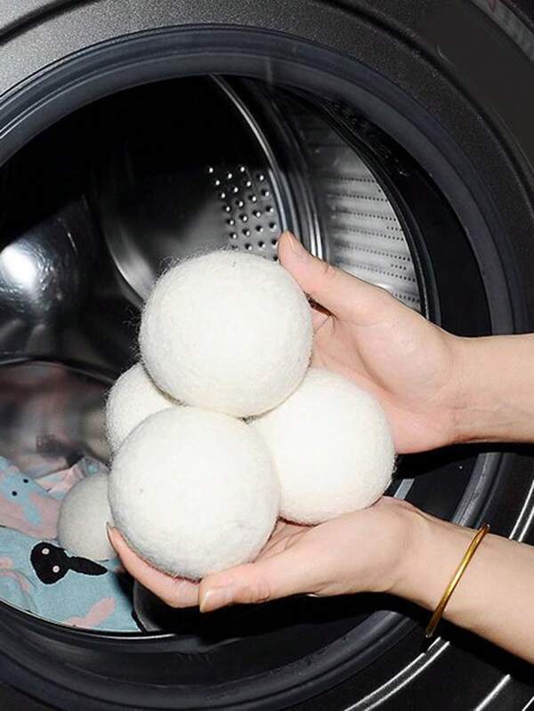 2 Pcs Reusable Wool Dryer Balls Household Washing Balls Natural Fabric Softener Laundry Ball Washing Machine Accessories