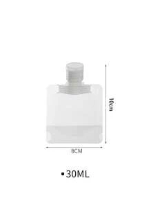 10pcs 30ml/50ml/100ml Portable Lotion Fluid Makeup Packaging Bag,Waterproof Moisture-Proof And Leak-Proof Travel Toiletry Bag Cosmetic Container Reusable Squeeze Stand Up Spout Pouch Refillable Transparent Empty Squeeze Pouch For Shampoo, Body Wash And Lotion Travel Essentials Travel Organizer For Beach Summer Vacation