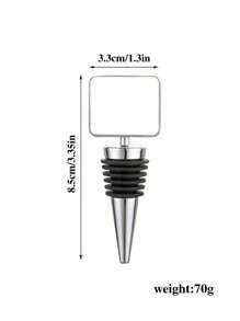1Pc Gepersonaliseerde Aangepaste Warmteoverdracht Afbeelding Wijnstopper. Het Heeft Een Eenvoudige, Elegante, Unieke, Geïndividualiseerde, Gestructureerde En Onderscheidende Uiterlijk. Er Zijn Meerdere Afbeeldingen Om Uit Te Kiezen. Het Aanpassen Van Exclusieve Patronen Kan Een Sfeer Toevoegen Aan Paar Jubilea. Het Is Geschikt Voor Het Dagelijkse Leven, Valentijnsdag, Verjaardagscadeaus, Vaderdag, Geven Aan Vrienden, Jubilea En Afstudeerfeesten.