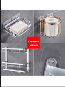 20 Ganchos adhesivos de alta resistencia, ganchos de pared montados con tornillos sin perforación, ganchos de pared impermeables de tornillo con acabado sin costuras, ganchos adhesivos de alta resistencia para cocina, baño, hogar y oficina