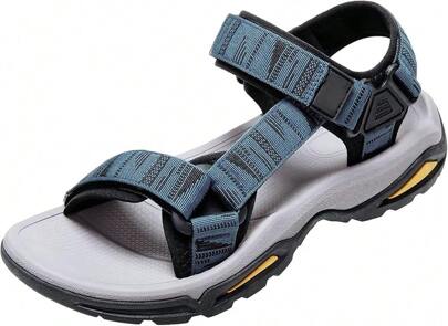 CAMEL CROWN Men's Sport Outdoor Sandals Summer Adjustable Non-Slip Comfortable Men Trekking Shoes Hiking Shoes Sandals With Hook And Loop Beach Casual Shoes