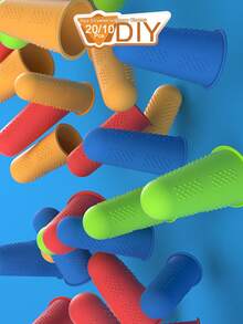 5/3pcs Silicone Finger Protectors, Finger Protectors, Finger Protectors For Hot Glue, Silicone Thimble, Hot Glue Finger Protectors, Fingers Tip Pads Grips For Money Counting Collating Writing Sorting Task Hot Glue And Sport Games (Color Sent Randomly) - Multicolor - View 7