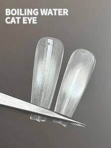 XEIJAYI 1PC Boiling Water Cat Eye Gel Nail Polish, UV LED Curing, Long-Acting Fast Drying Nail Art Gel - Ideal Gift For Women For Spring And Summer - trắng - Xem 3