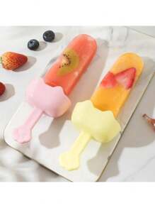 Suport pentru înghețată cu ureche de pisică, suport pentru înghețată/popsicle din silicon cu suport etanș, potrivit pentru petreceri de vară, nunți și sărbători