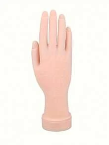 1pc Finger Bending Nail Art Practice, Fake Hand Practice, Fake Hand Bending Nail Art Training, Fake Hand Bending Fake Hand Model, Right Hand Nail Art Assistant Tool, Nail Art Practice Tool