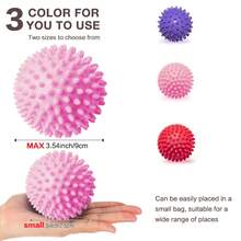 1pc Yoga Massage Ball Back,Spiky Massage Balls For Feet, Hands, Muscles - Firm, Medium And Spiked Massager Rollers - 7.5cm - View 2