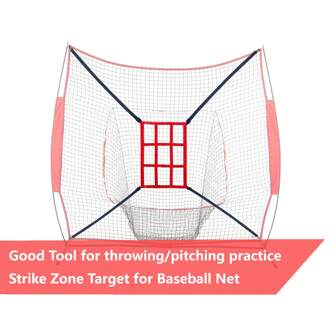 Strike Zone Target For Baseball Softball Net, Throwing Pitching Hitting Batting Catching Practice Target, Pitcher Accuracy Training Aids