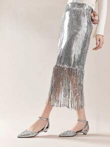 Damen Spitze Zehen Slip-On Sandalen, exquisites französisches Design, hochwertige Webstruktur, weiche Sohlen, Riemen, einzigartig asymmetrische Absätze, Sommermode