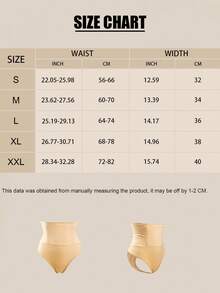 1pc High Waist Seamless Thong Panty, Tummy Control, Butt Lifting, Shaping Underwear For Women - Apricot - View 3