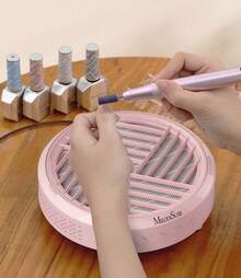 MelodySusie Pink Nail Dust Collector, Quiet Vacuum For Acrylic Nail Polishing, Compact Nail Tech Dust Extractor With Reusable Filter, Powerful Suction Manicure Tool For Salon & Home Nail Supplies>Tech And Equipment, HPro #HalloweenAcc - 粉色 - 查看 7