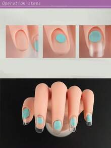 1pc Finger Bending Nail Art Practice, Fake Hand Practice, Fake Hand Bending Nail Art Training, Fake Hand Bending Fake Hand Model, Right Hand Nail Art Assistant Tool, Nail Art Practice Tool