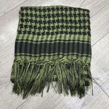 Houndstooth Pattern Large Scarf, Tactical Military Scarf, CS Outdoor Houndstooth Scarf, Arab Shemagh Scarf With Tassels