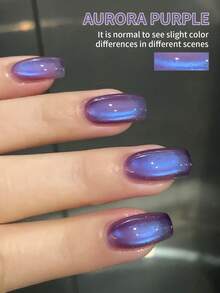 XEIJAYI 1瓶极光紫猫眼凝胶指甲油，UV/LED固化，持久速干指甲凝胶 - 春夏送给女性的理想礼物 - 紫色 - 查看 5
