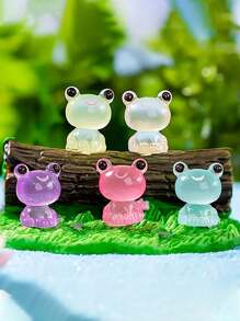 10 pièces de petits canards lumineux, décorations de voiture, mignonnes décorations faites à la main en résine, faveurs de fête de vacances, cadeaux d'anniversaire, décorations intérieures, décorations de la maison, décorations de scène couleurs aléatoires