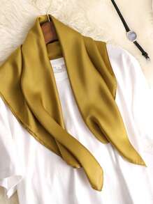 1 Peça Lenço Liso Cachecol Pescoço para Mulheres, Xales Pequenos, Envólucros, Bandanas, Lenços para Cabeça 70x70CM, Lenço Quadrado, Lenço Hijab