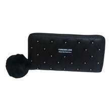Floral Youth Wallet For Ladies - Black - View 1