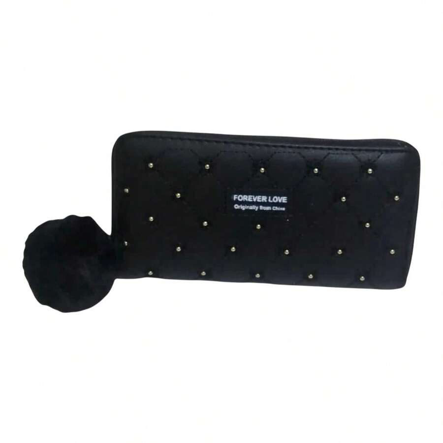 Floral Youth Wallet For Ladies - Black - View 1