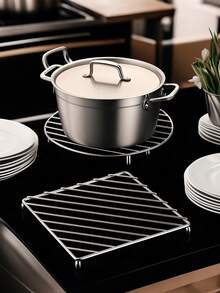 1pc, Square And Round Insulation Pads, Living Room Table And Kitchen Special Tools - Multicolor - View 3