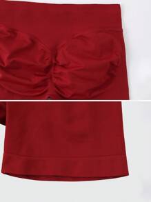 NcmRyu 2 Stücke Damen Hohe Taille formende nahtlose elastische Outdoor Sport Shorts