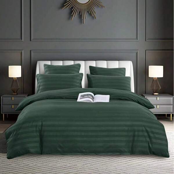 Conjunto de cama com estampa floral escovada macia de 3 peças, 200*220 cm, agradável à pele, resistente ao desbotamento, adequado para dormitórios estudantis ou casa, cetim de algodão, presente de ano novo, disponível em rosa, azul, branco, preto, amarelo, verde, cinza, roxo, laranja, estilo europeu sedoso e quente, lavável à máquina, clássico e simples, roupa de cama decorativa, capa de edredom 200*220 cm, fronha 70*80 cm, várias cores e padrões