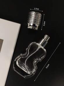 1 szt. 30 ml butelka z rozpylaczem do perfum w stylu skrzypiec, srebrna dysza, szklany materiał, delikatna mgiełka, przyjazny w podróży - szklany rozpylacz do perfum z możliwością ponownego napełnienia - bezzapachowy, idealny do podróży i bagażu podręcznego, idealny prezent urodzinowy