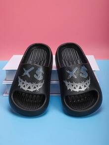 Kinder Weichschaum Hausschuhe, leichte rutschfeste komfortable niedliche Cartoon Strandlatschen, atmungsaktive Riemen Lässig Slides für Jungen Mädchen