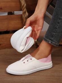 Scarpe di tela stile universitario per donna, nuove scarpe sportive primaverili casual, scarpe vulcanizzate bianche