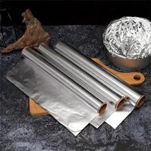 1 rotolo di Pellicola in alluminio resistente al calore, imballaggio monouso antiaderente per cottura, grigliatura e conservazione degli alimenti - per uso domestico e commerciale!