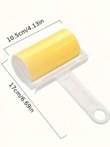 1/2pcs Reusable Lint Roller Clothes Sticky Dust Remover Brush, Washable Fabric Cleaner For Pet Hair, Lint, Dust