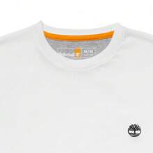 Timberland Camiseta cuello redondo de manga corta atlética AF DunRiver 2024 para hombre, COLOR BLANCO, A2EKJ-100